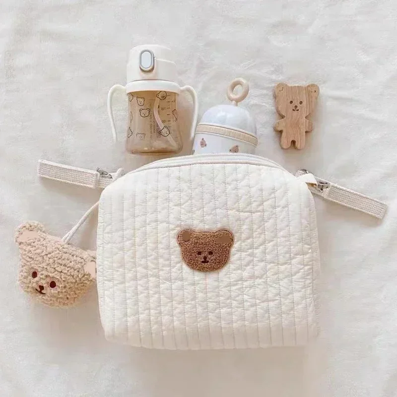 Bolsa de pañales bordada con cremallera para paseo - imagen 2
