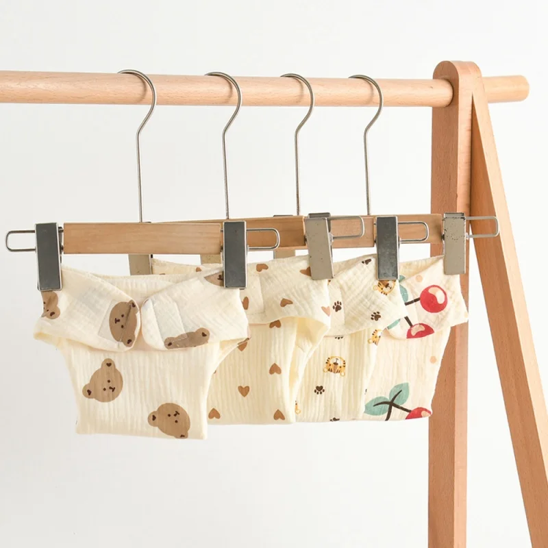 Pañal lavable de algodón suave con velcro impermeable para bebé - imagen 3