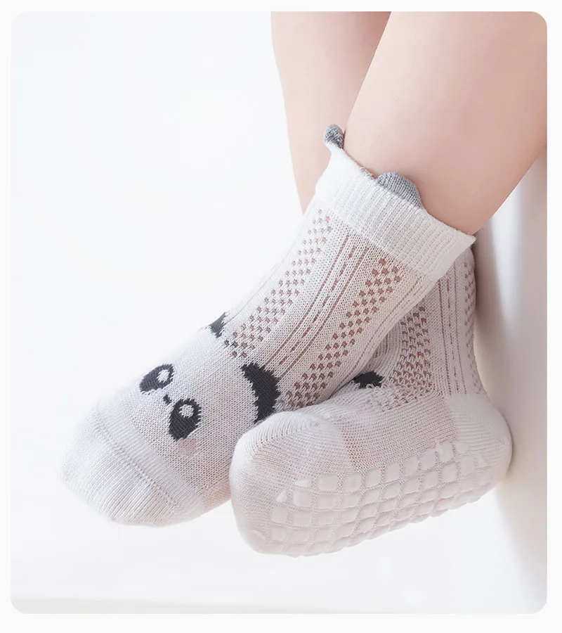 Calcetines de verano para niños malla con animales antideslizantes - imagen 3