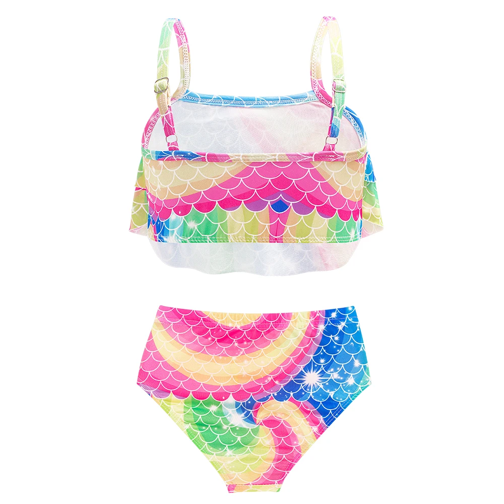 Traje de baño sirena con cola para niñas – estilo playa - imagen 2