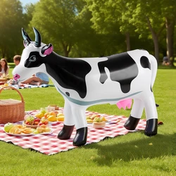 Vaca inflable decorativa de granja para cumpleaños infantiles