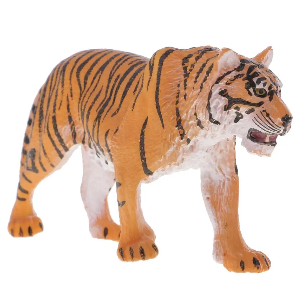 Figura de acción tigre realista para niños, decoración del hogar