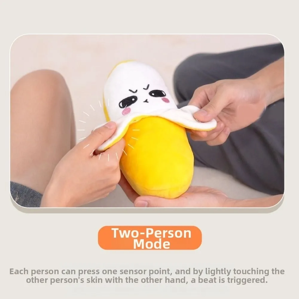 Juguete sensorial de plátano de peluche con sonido y movimiento - imagen 2