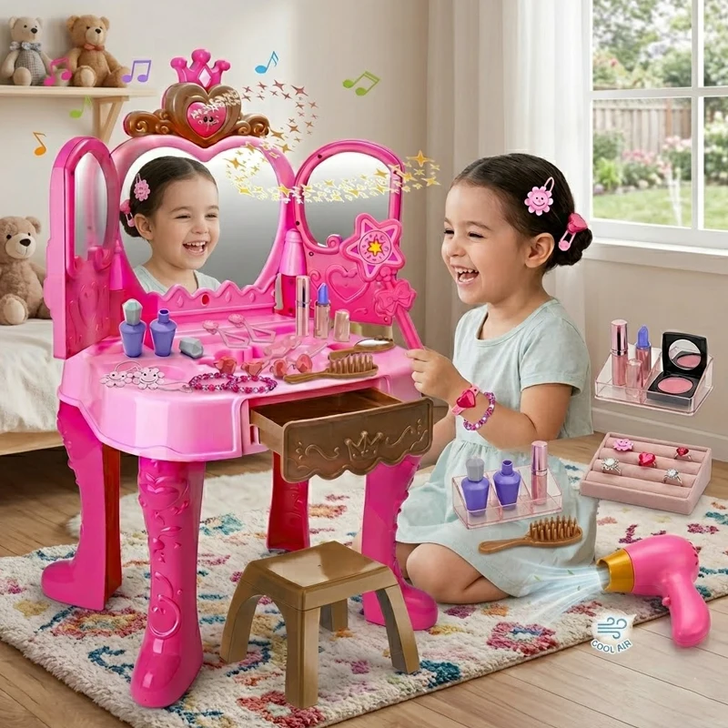 Juguetes de maquillaje para niñas con juego de roles profesional - imagen 5