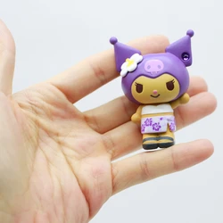 Sanrio Set de figuras Kuromi y My Melody temática Hawái