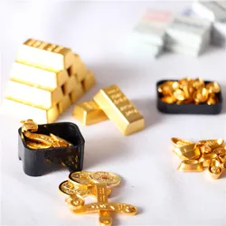 Accesorios dorados para casa de muñecas – Juego de simulación
