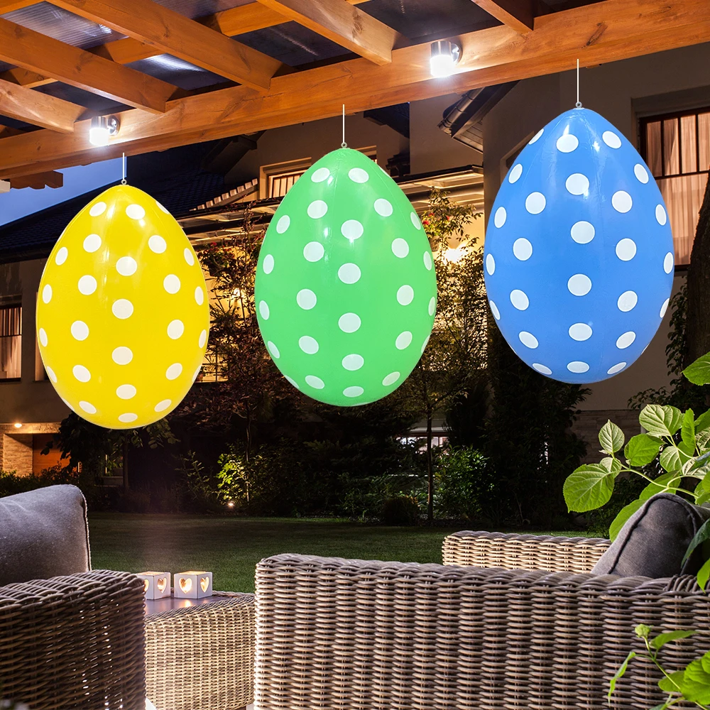 Decoración inflable con huevos de Pascua para jardín al aire libre - imagen 2