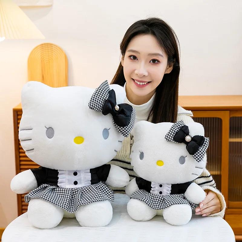 Peluche Hello Kitty pata de gallo suave para niños, kawaii - imagen 5