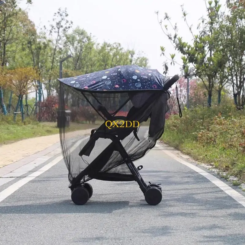 QX2D Cochecito con sombrilla protección solar para bebé - imagen 2