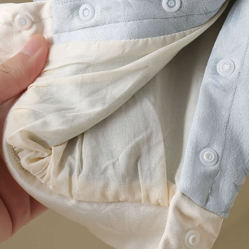 Mono de manga larga para bebé con bordado panda estilo chino - imagen 4