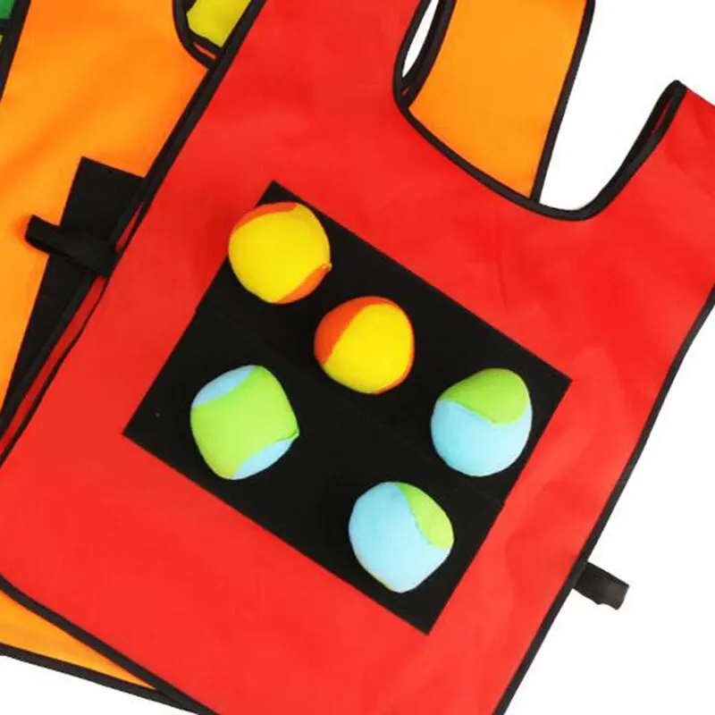 Chaleco deportivo con pelota pegadiza para lanzamientos – Juego al aire libre - imagen 4