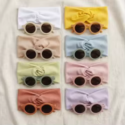 Diademas bebé con gafas de sol para exterior y viaje