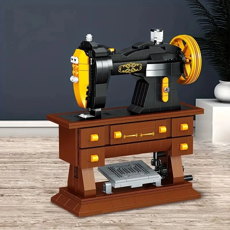 633 piezas: Máquina de coser retro, bloques educativos para escritorio - imagen 3