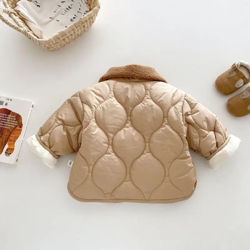 Abrigo infantil de algodón con oso dibujado – Estilo coreano para niño - imagen 3