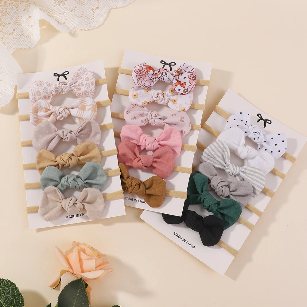 Diademas con lazo estampado para niñas - Accesorios de pelo infantiles