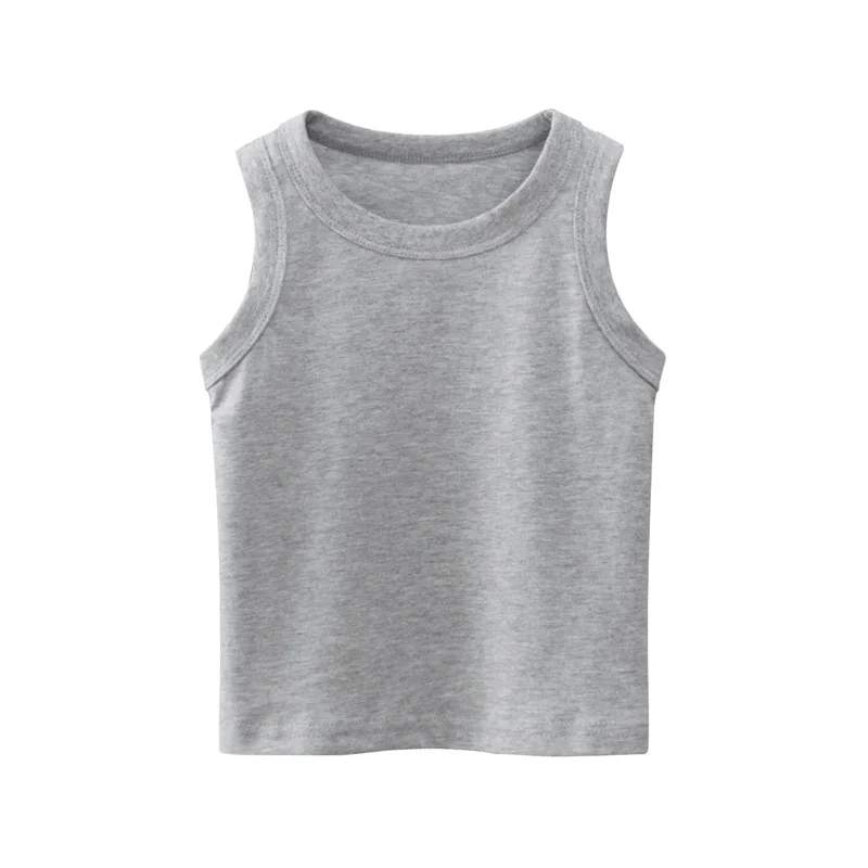 Camiseta de algodón sin mangas para niños – estilo coreano verano - imagen 5