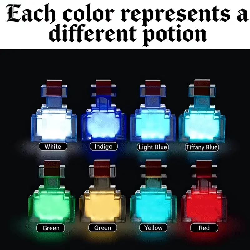 Lámpara de noche infantil LED recargable USB con botella - imagen 3