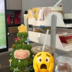 Disfraz con capucha Labubu estilo árbol de Navidad para muñeca