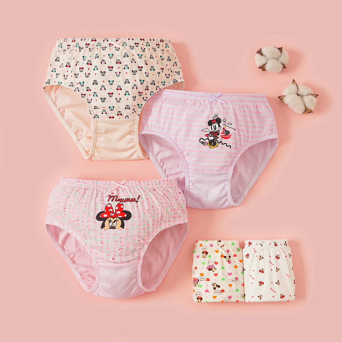 Ropa interior de algodón para niños y niñas – Minnie Mouse - imagen 4