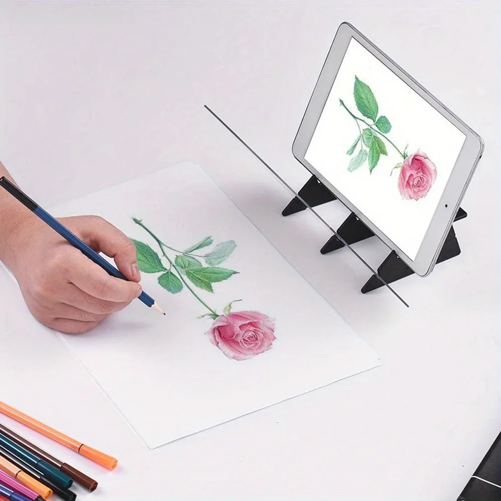 Tablero de dibujo óptico transparente
