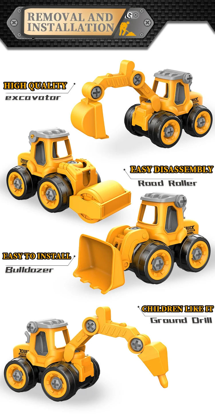 Piezas del kit de construcción spread out