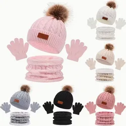 Gorro de invierno para niños con orejeras y pompón - suave y cálido