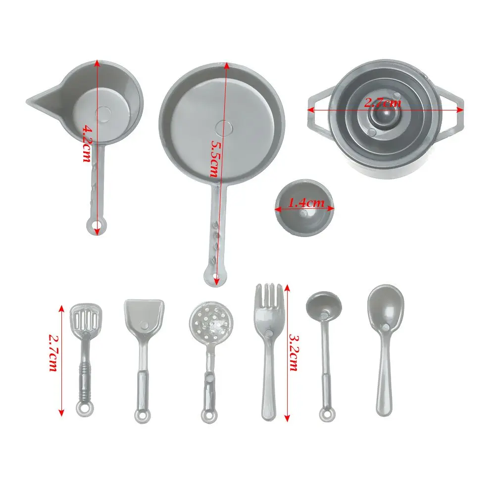 Utensilios de cocina en miniatura 1:12 para casa de muñecas - imagen 4