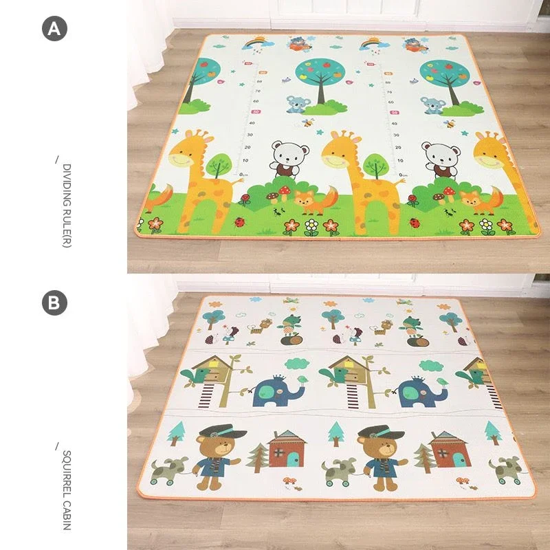 Alfombra de juego para bebés gruesa y segura con actividades - imagen 4