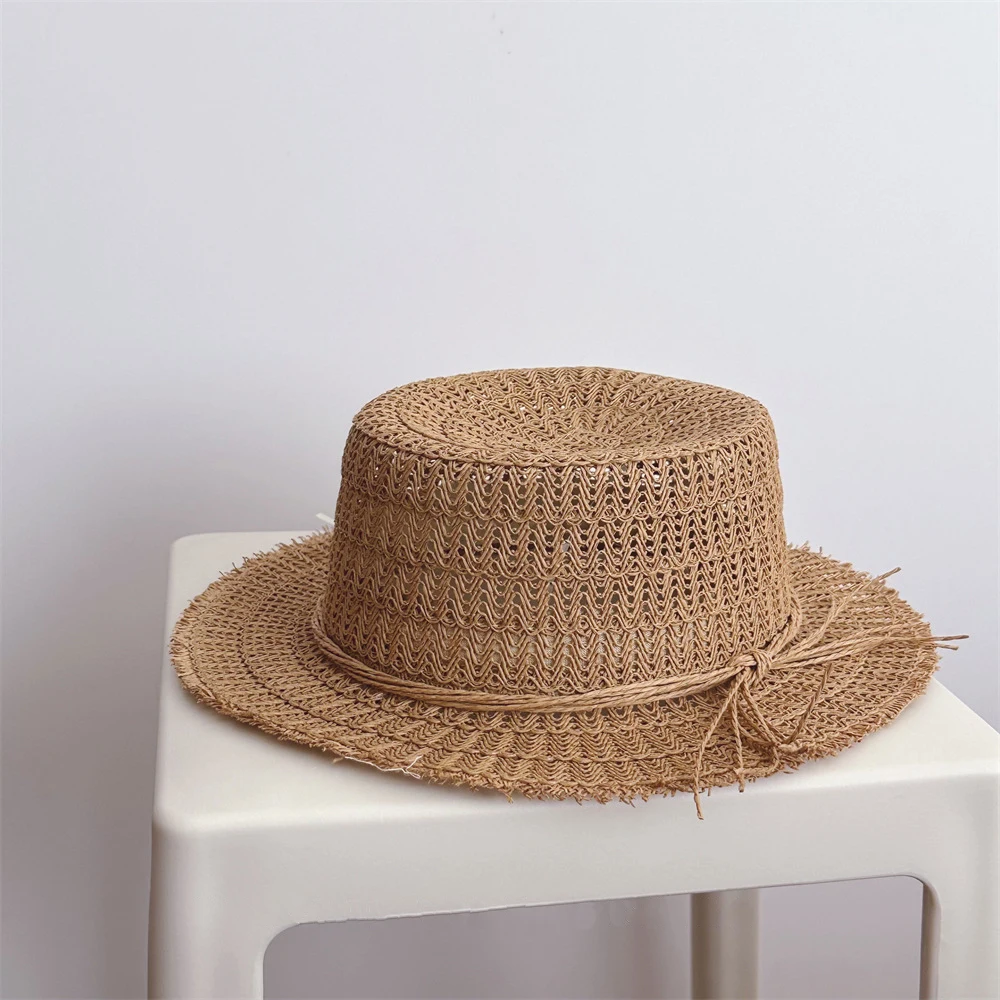 MILANCEL sombrero de paja infantil con protección solar para verano - imagen 2