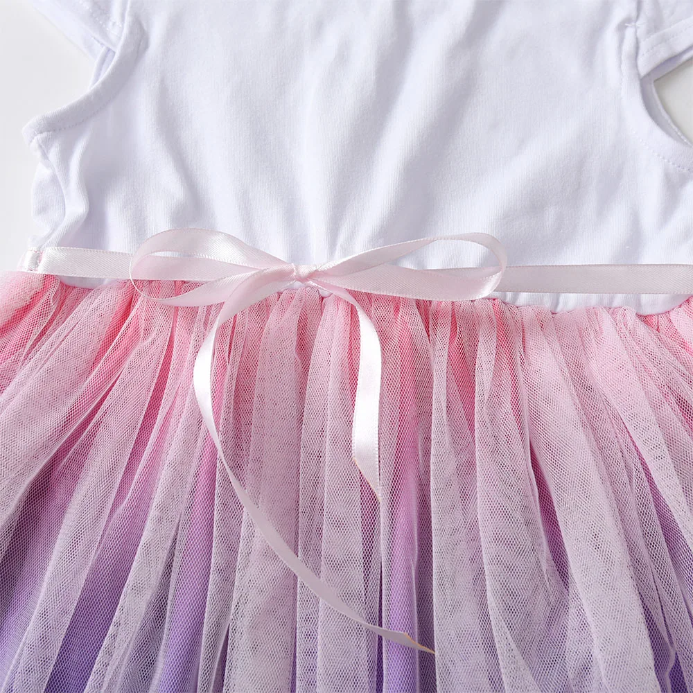 DXTON vestido de verano sin mangas para niña con tutú princesa - imagen 3
