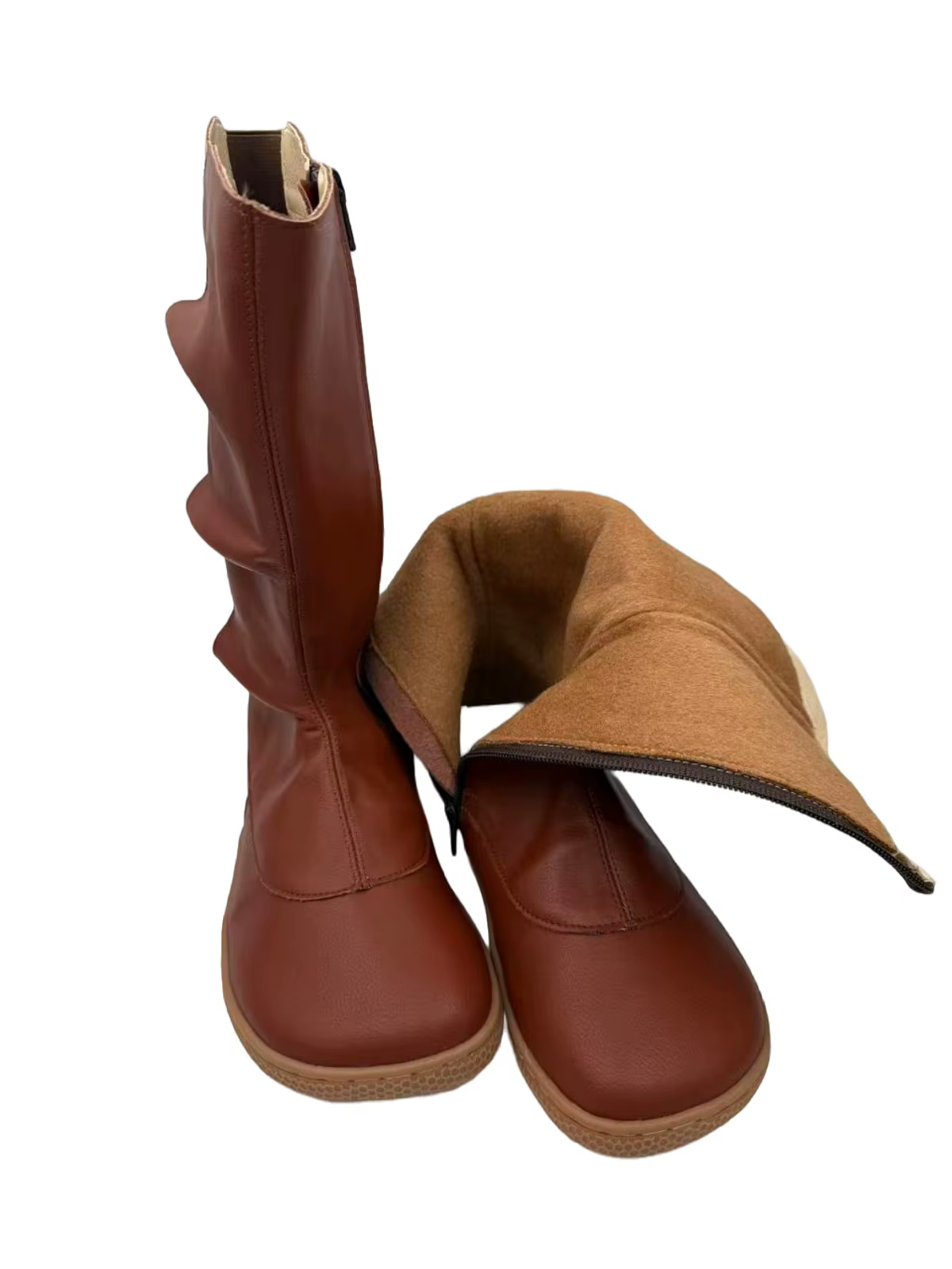 Tipsietoes Botas altas de invierno en cuero genuino con forro de lana - imagen 4