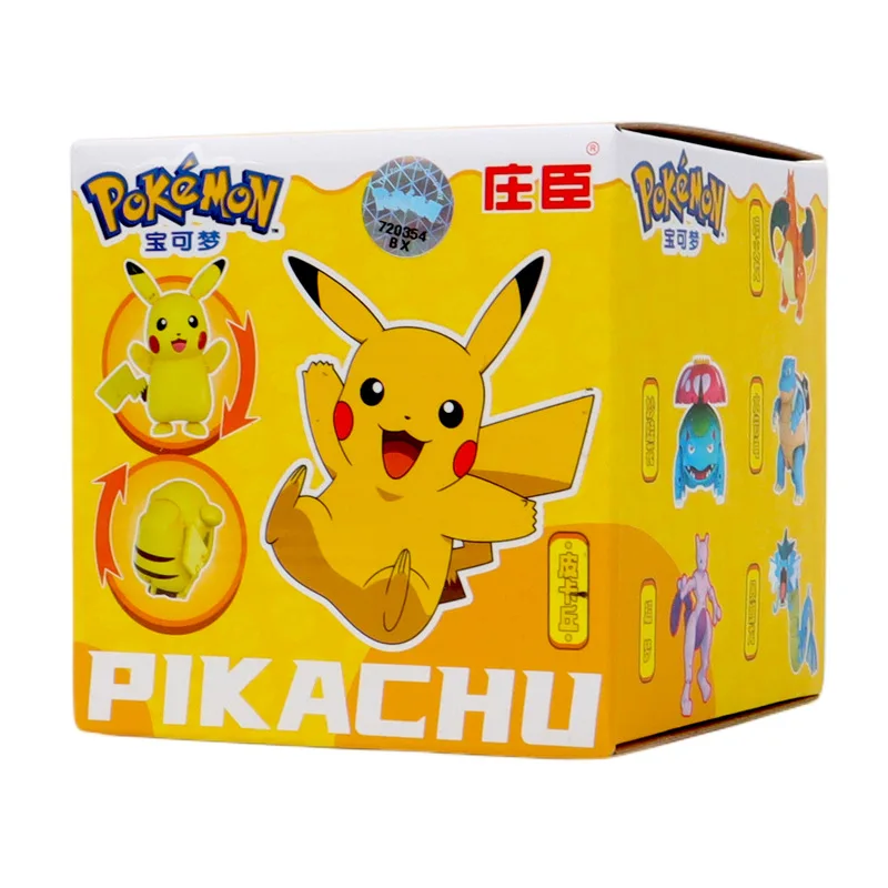 Figura articulada de Pikachu en pose de batalla
