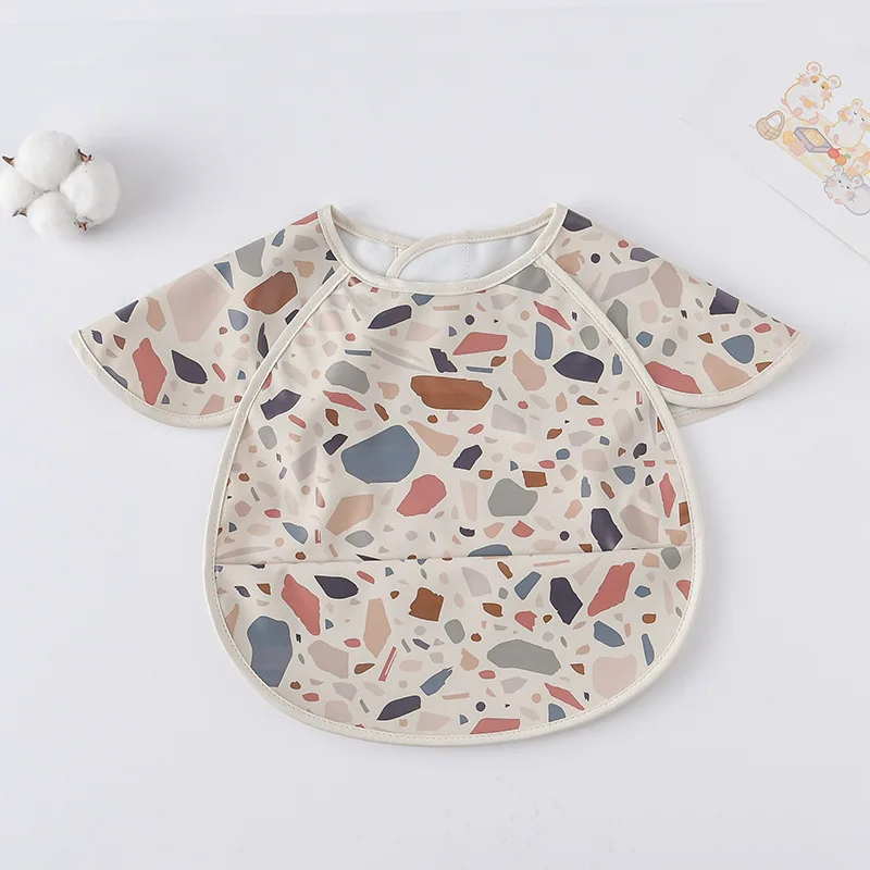 Babero bandana impermeable para bebé – Manga corta suave - imagen 5