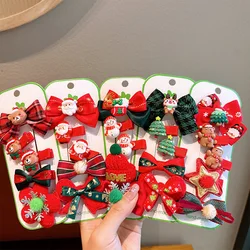Horquillas de alce y sombreros festivos para niñas en Navidad