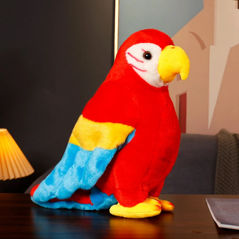 Peluche de loro realista para niños, guacamayo tierno - imagen 5