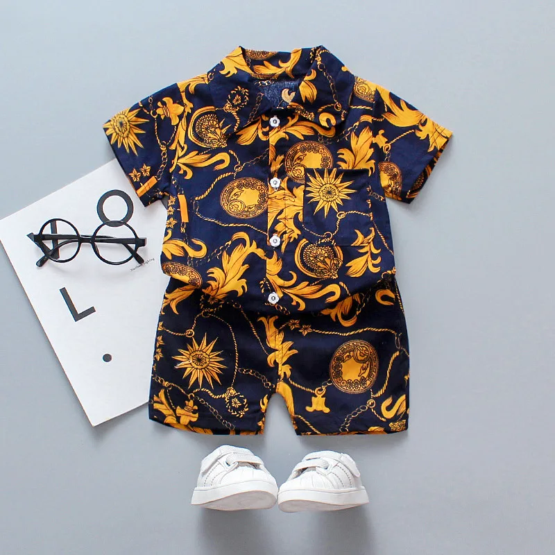 Conjunto verano algodón para bebé – Camisa y short