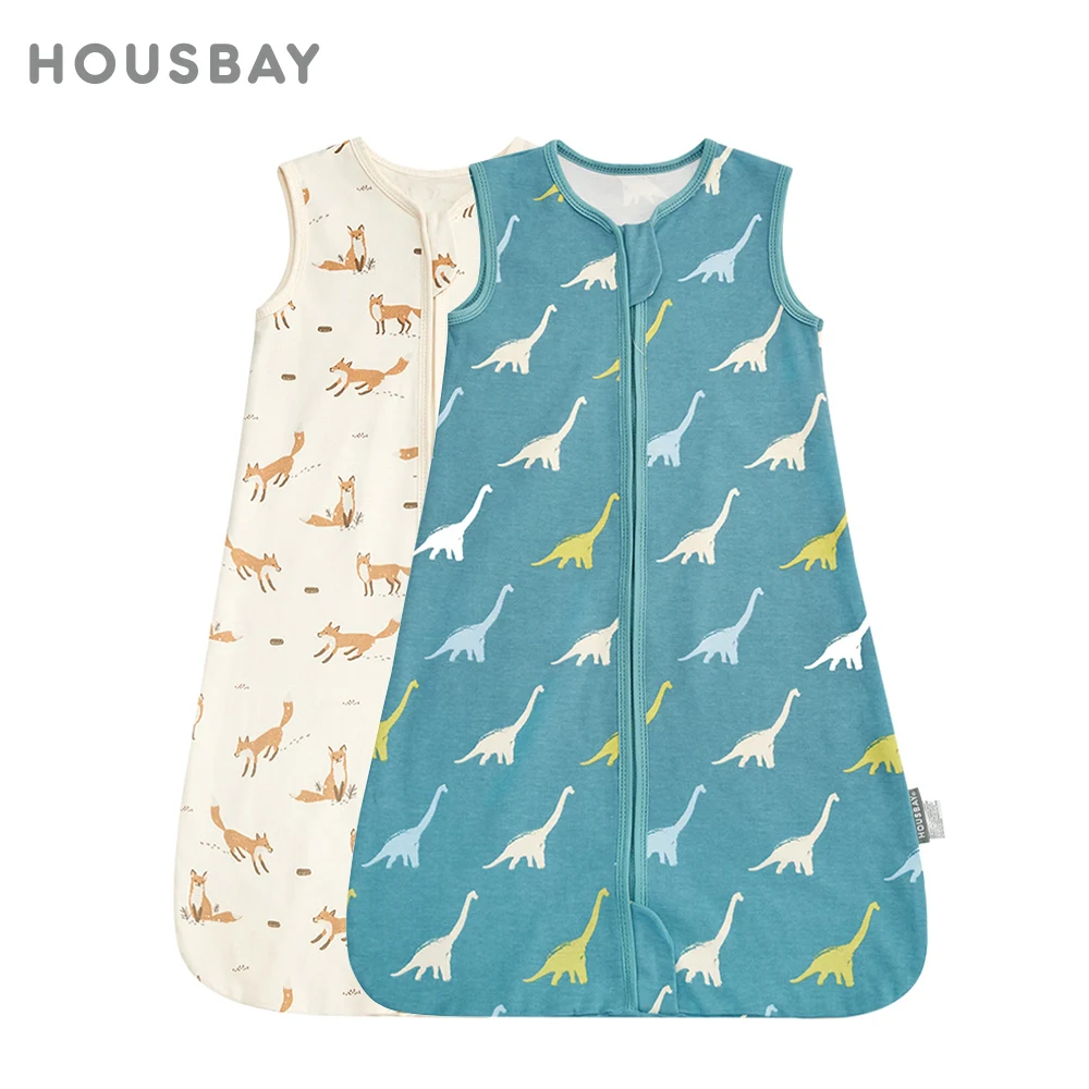 Bolsa de dormir fina de algodón para bebé – Animalitos