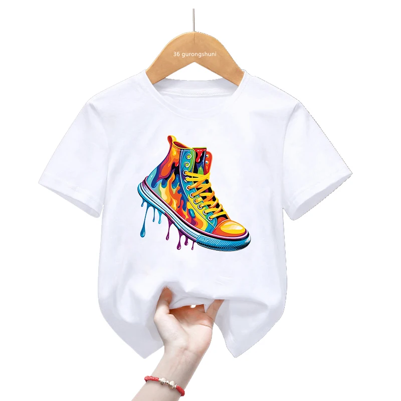 Camiseta de verano con estampado floral para niños - imagen 2