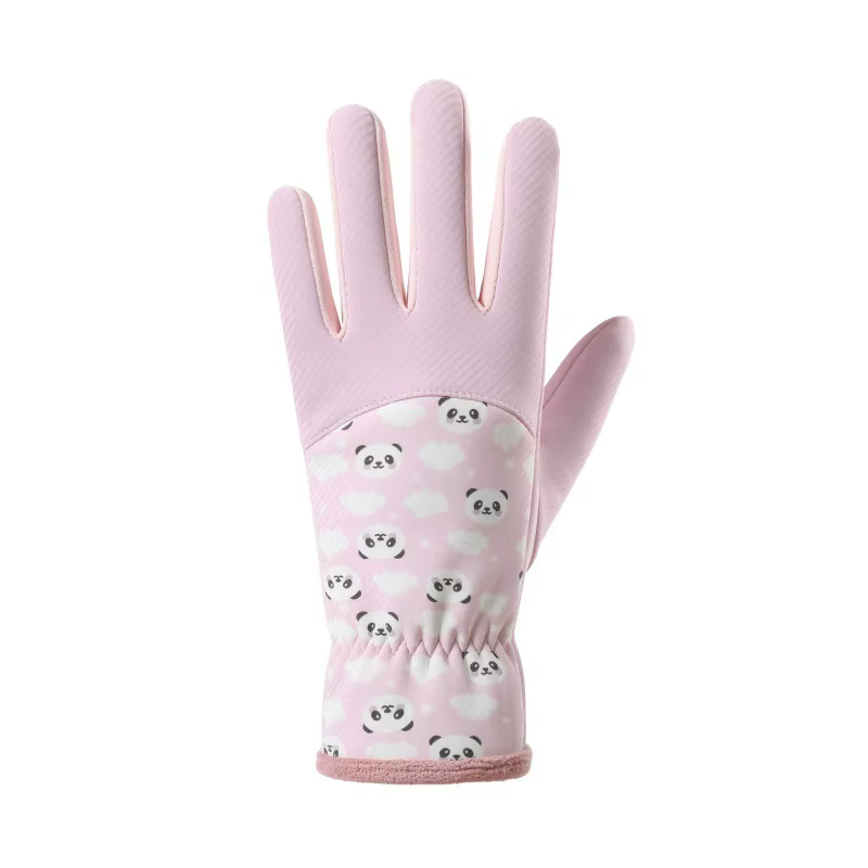 Guantes térmicos de terciopelo cortaviento para ciclismo infantil - imagen 3
