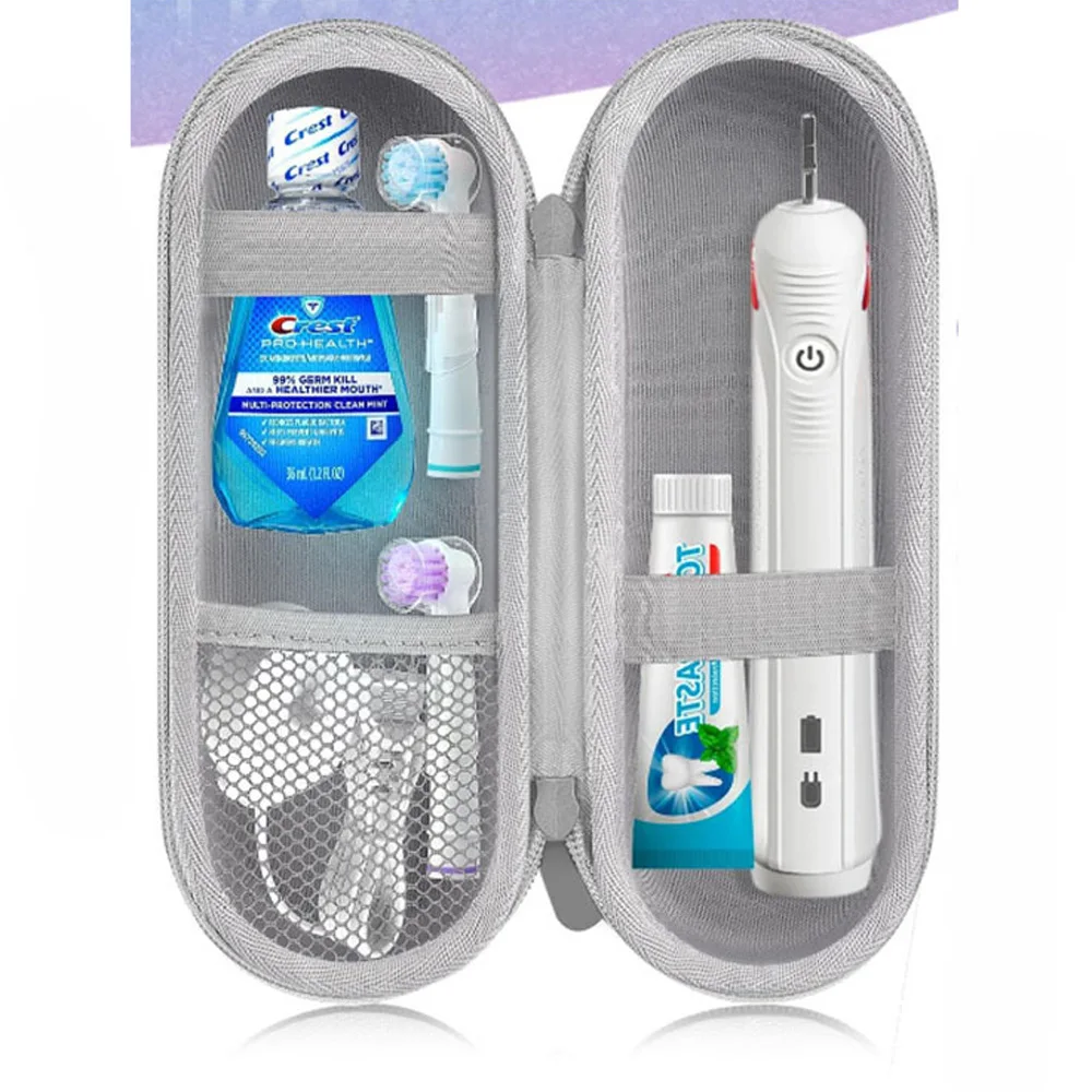 Estuche viaje para cepillo eléctrico infantil con compartimento resistant - imagen 3