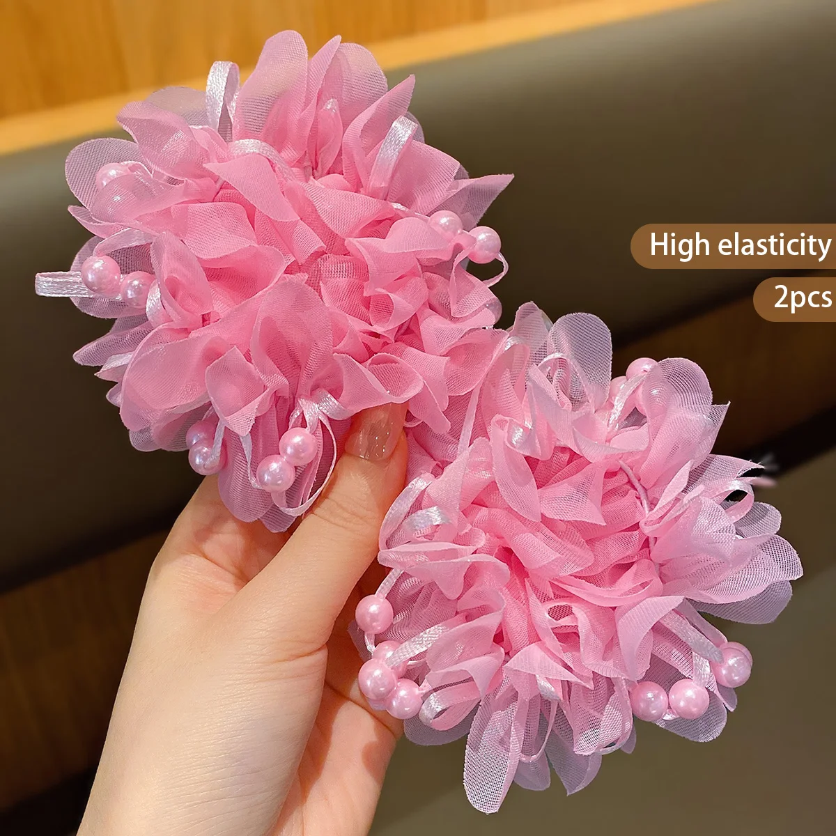 Vvocci diademas rosas para niñas – accesorio del cabello - imagen 4