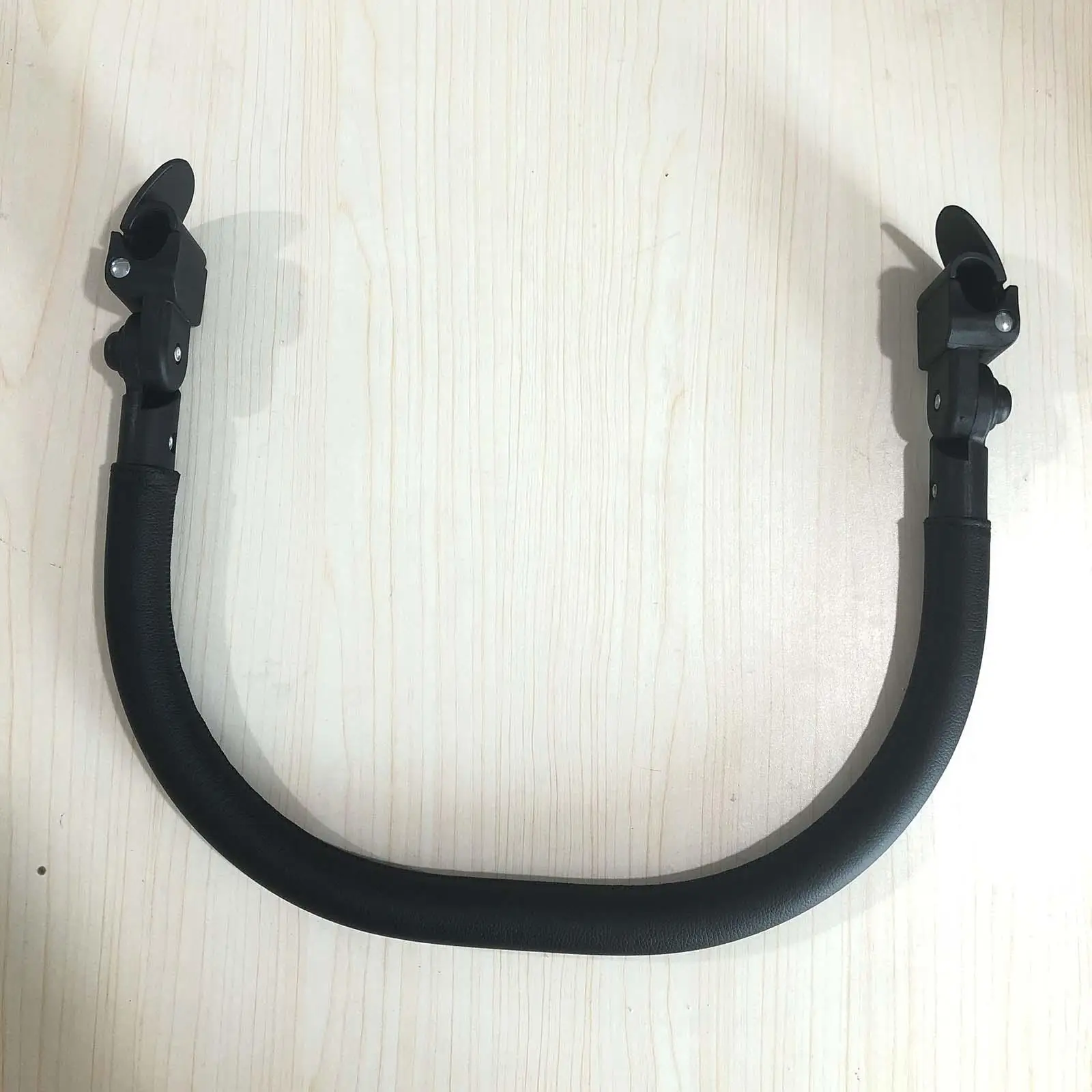 Barra protectora de cochecito con asa desmontable de cuero PU - imagen 3
