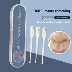 Recortador de vello nasal manual seguro para mujeres y hombres