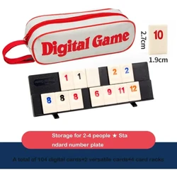 Mahjong israelí juego de cartas estratégico de viaje portátil