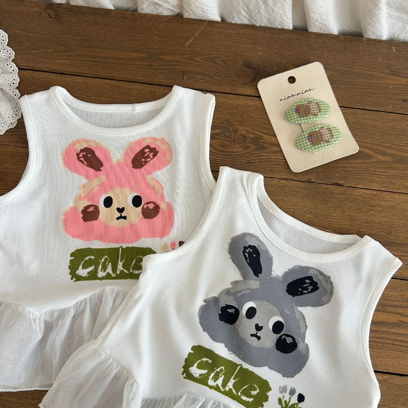 Conjunto de verano infantil con chaleco sin mangas y pantalón corto - imagen 3