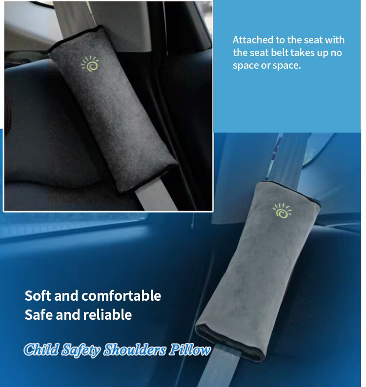 Protector hombro cinturón seguridad niños – Cojín felpa suave - imagen 2