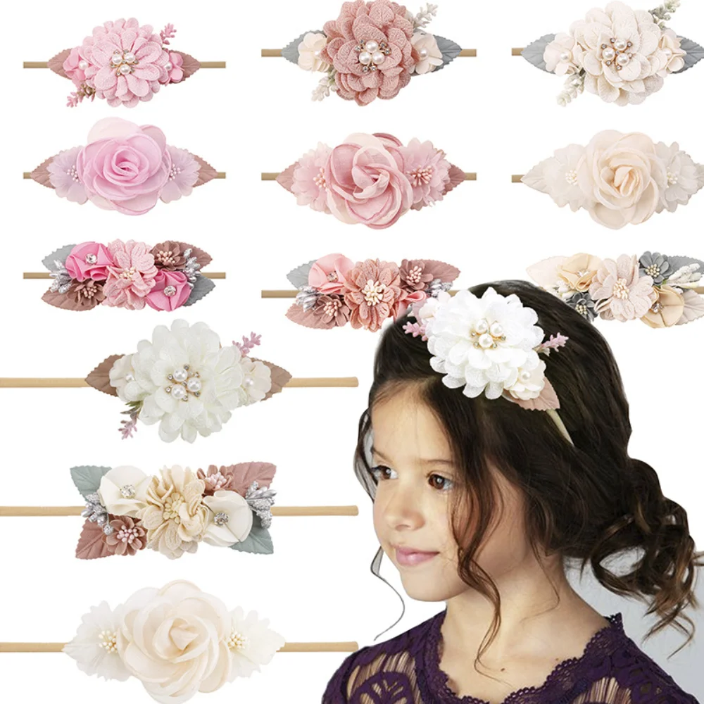 Diadema bebé elástica para fotos – accesorios recién nacidos - imagen 2