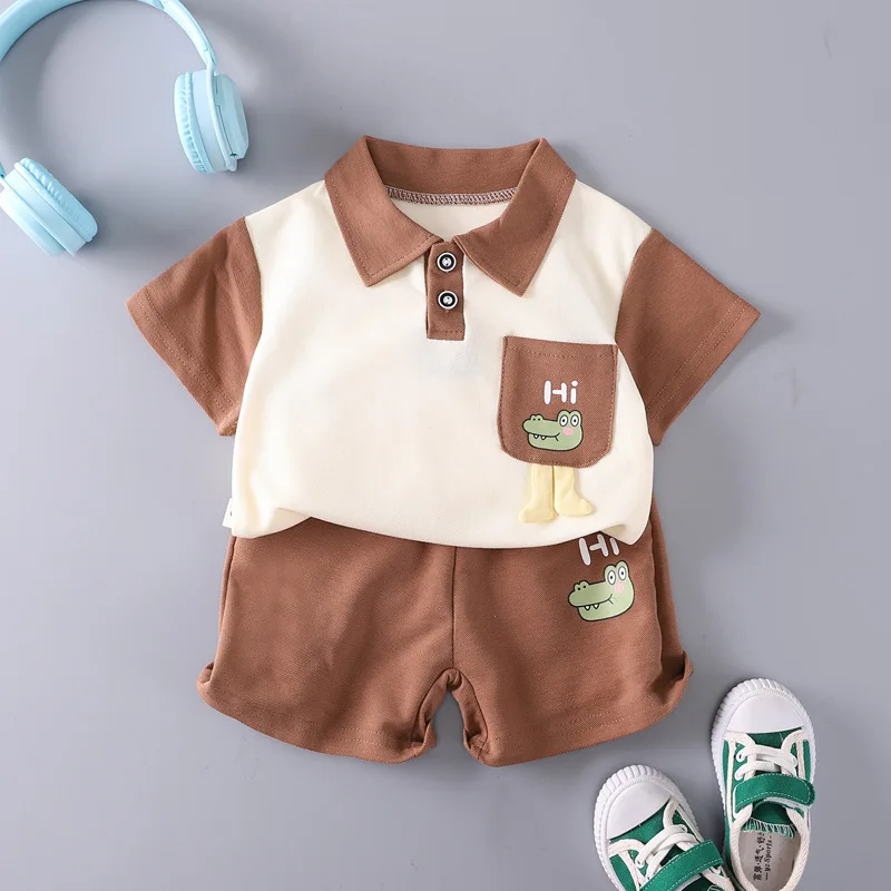 Conjunto de verano para bebé niño: camiseta y pantalón corto - imagen 3