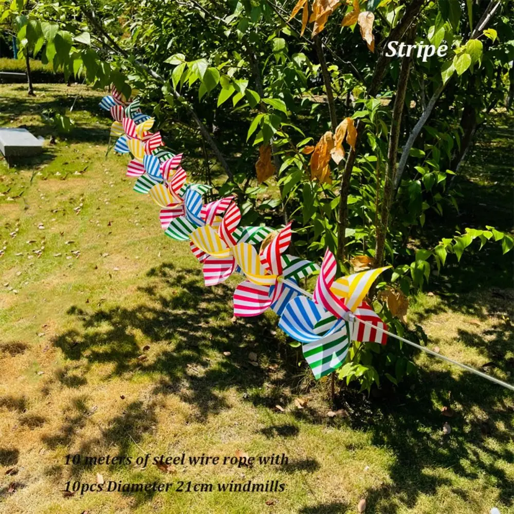 Molinete de viento infantil de colores con cuerda de acero - imagen 5