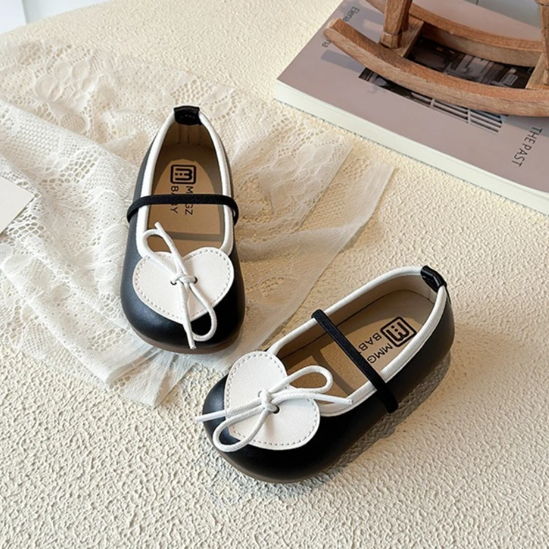 Zapatos de cuero antideslizantes para niñas estilo princesa - imagen 4